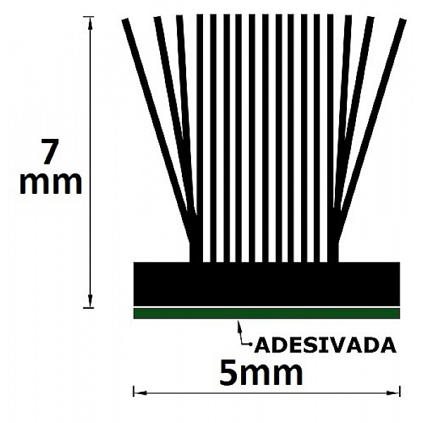 Escova / Fita Adesiva 5X7mm